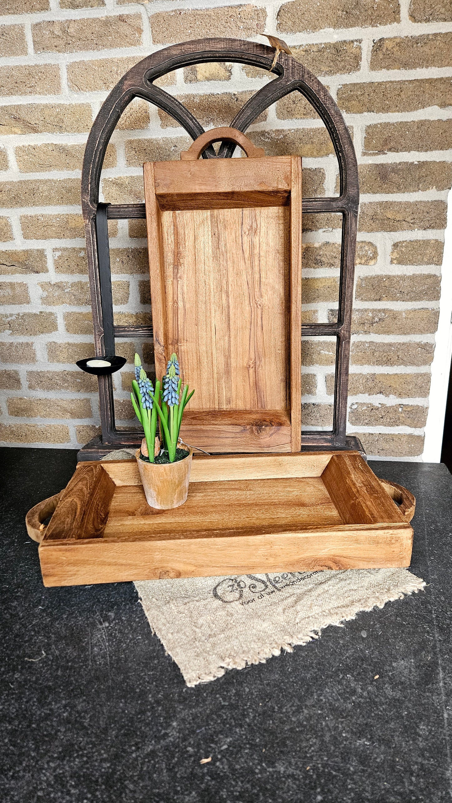 Houten dienblad M