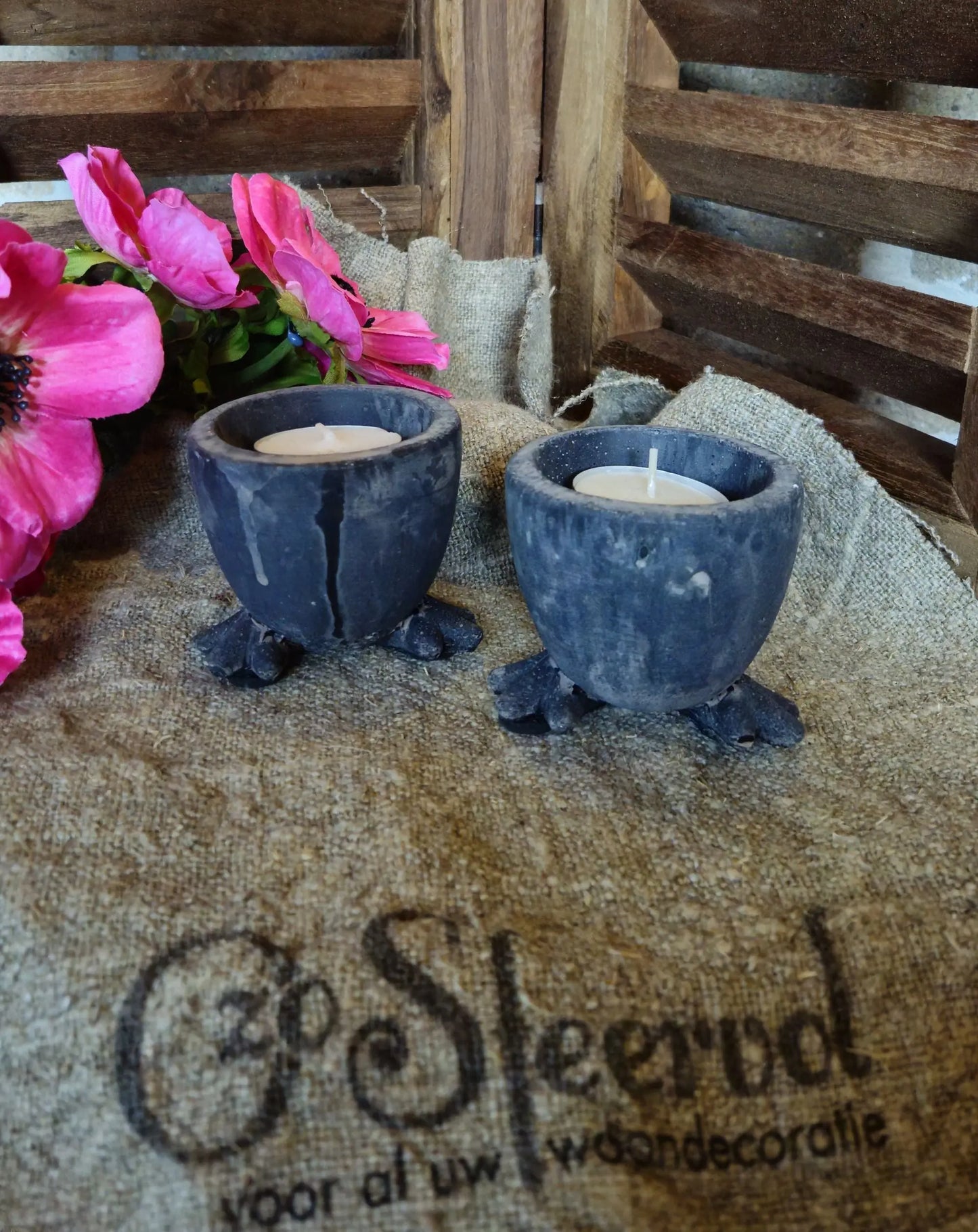 Brynxz Tealightcup Chickenfeet set van 2 - Brynxz Online By O zo sfeervol