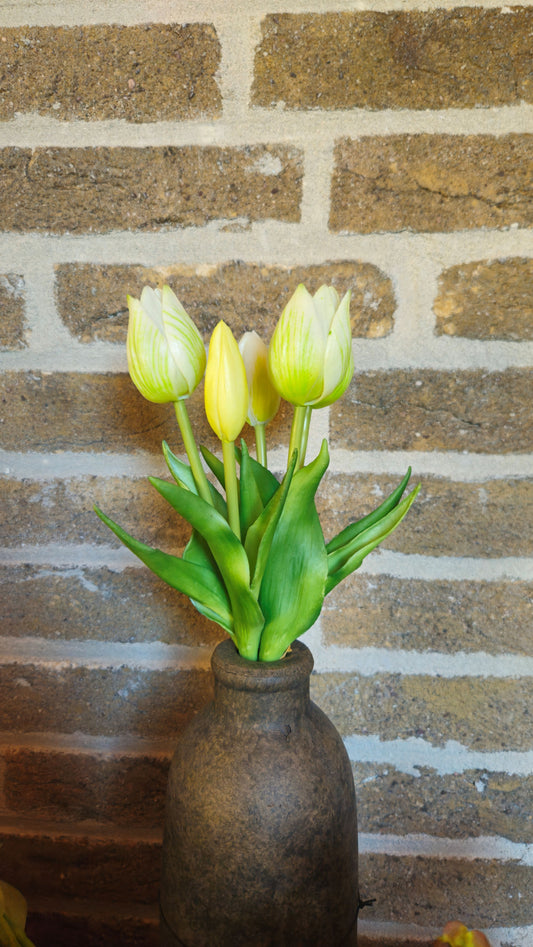 Real touch tulpen 25 cm Wit