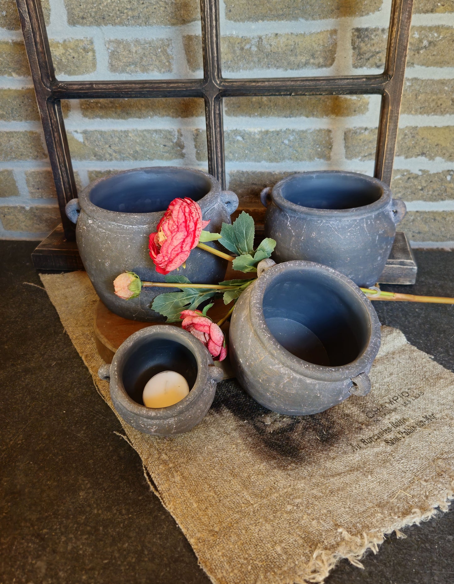 Pot met 2 oortjes XL