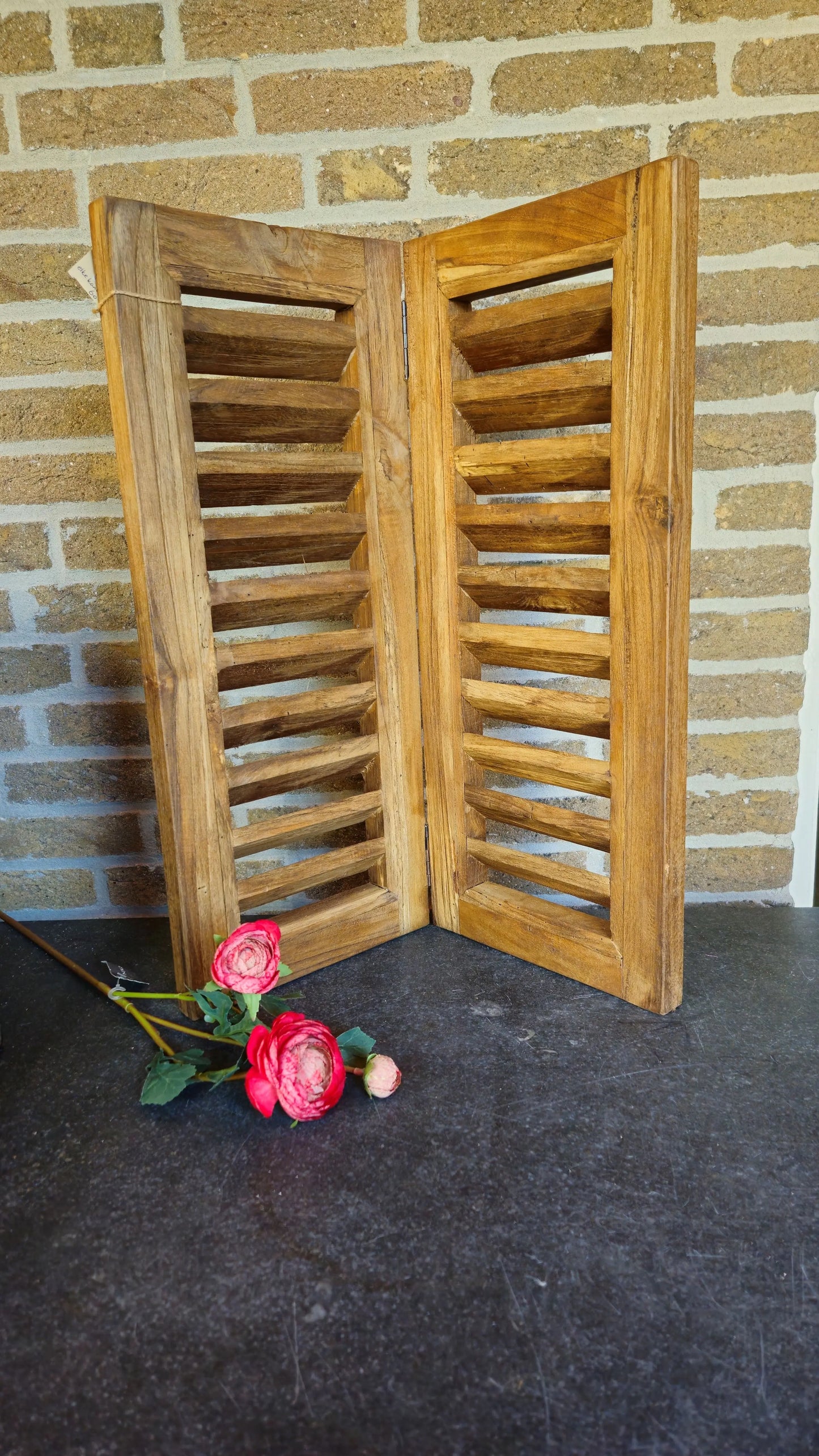 Houten duo luiken O zo sfeervol