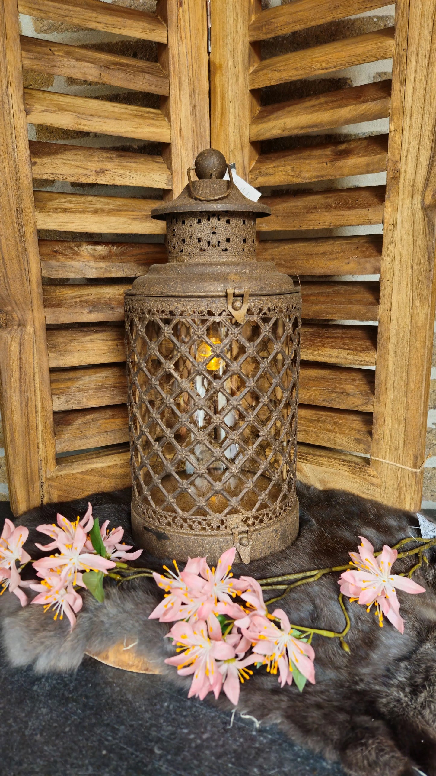 Lantaarn met LED licht op batterij O zo sfeervol