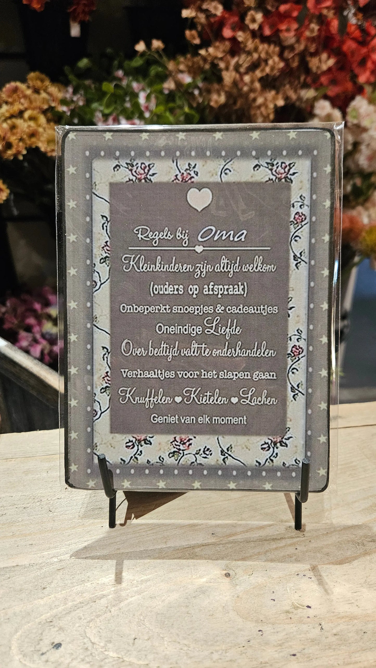 Tekst bordje no 4 O zo sfeervol