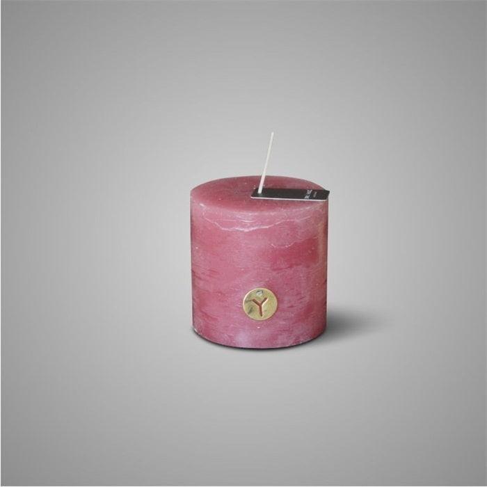 Brynxz rustic Candle old Pink 10x10 cm - Brynxz Online By O zo sfeervol