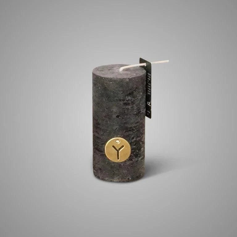 Brynxz rustic candle Black 5x10 cm - Brynxz Online By O zo sfeervol