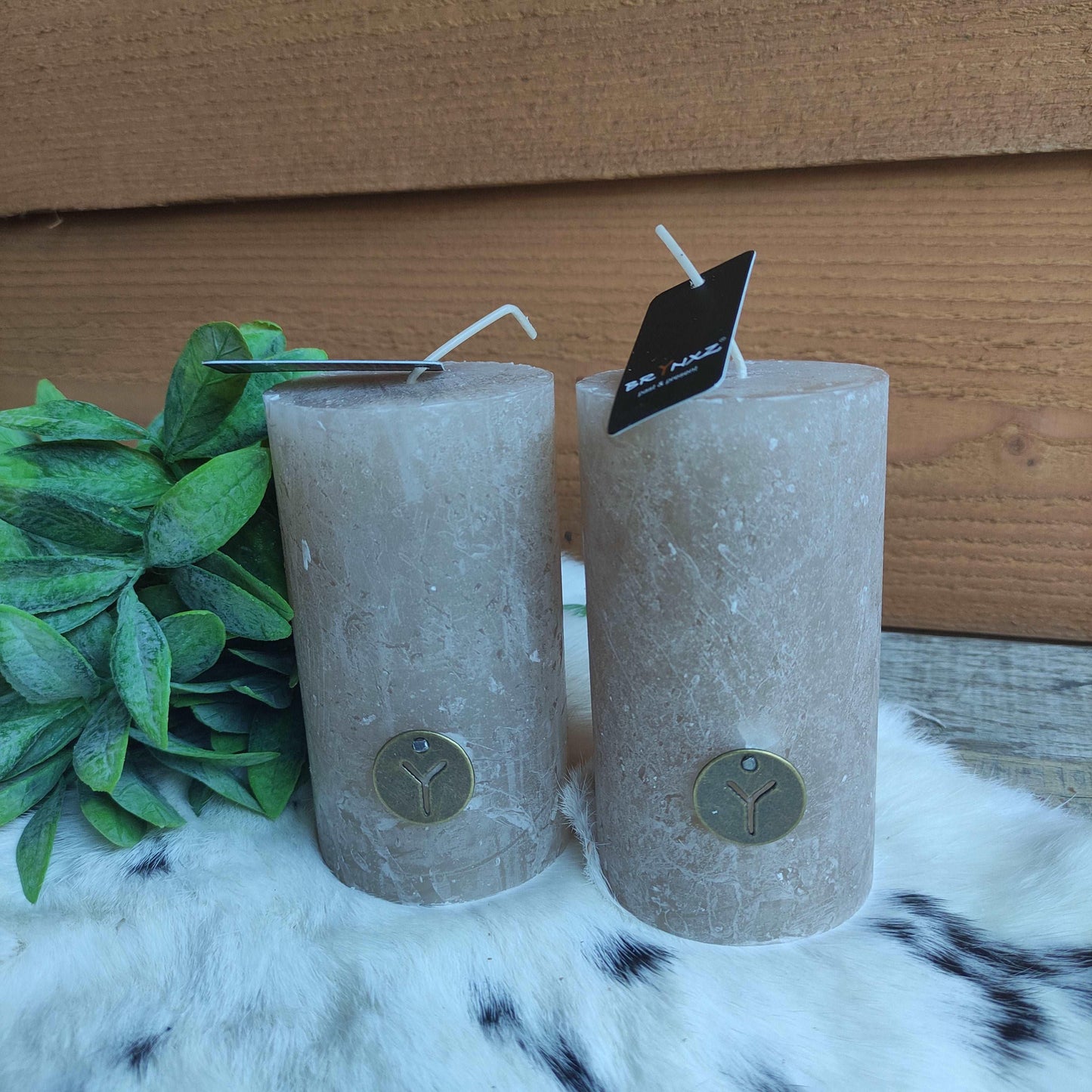 Brynxz Rustic Candle Nature 7x12 cm - Brynxz Online By O zo sfeervol