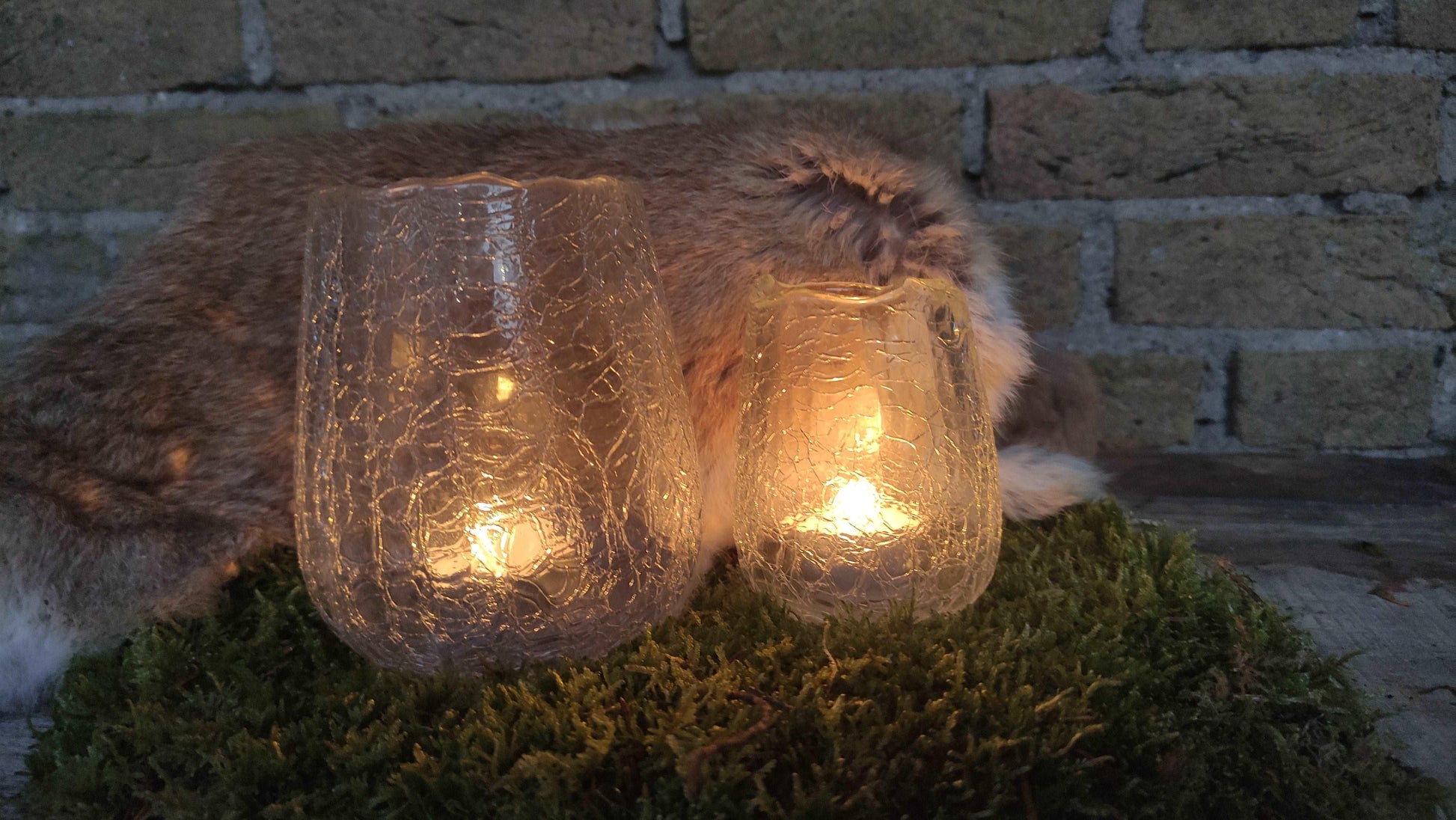 Brynxz Tealight atmosphere basic Carved Clear Set van 2 - Brynxz Online By O zo sfeervol