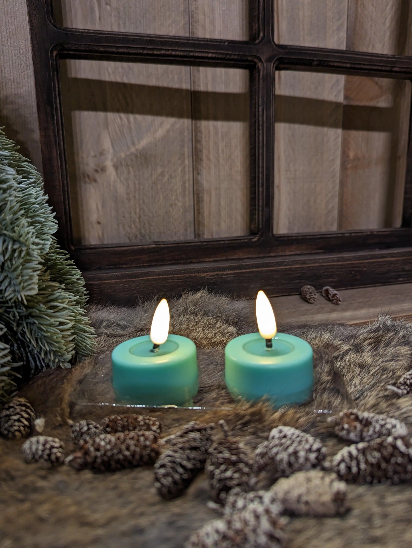 Led waxinelichtjes set van 2 in 6 kleuren - O zo sfeervol