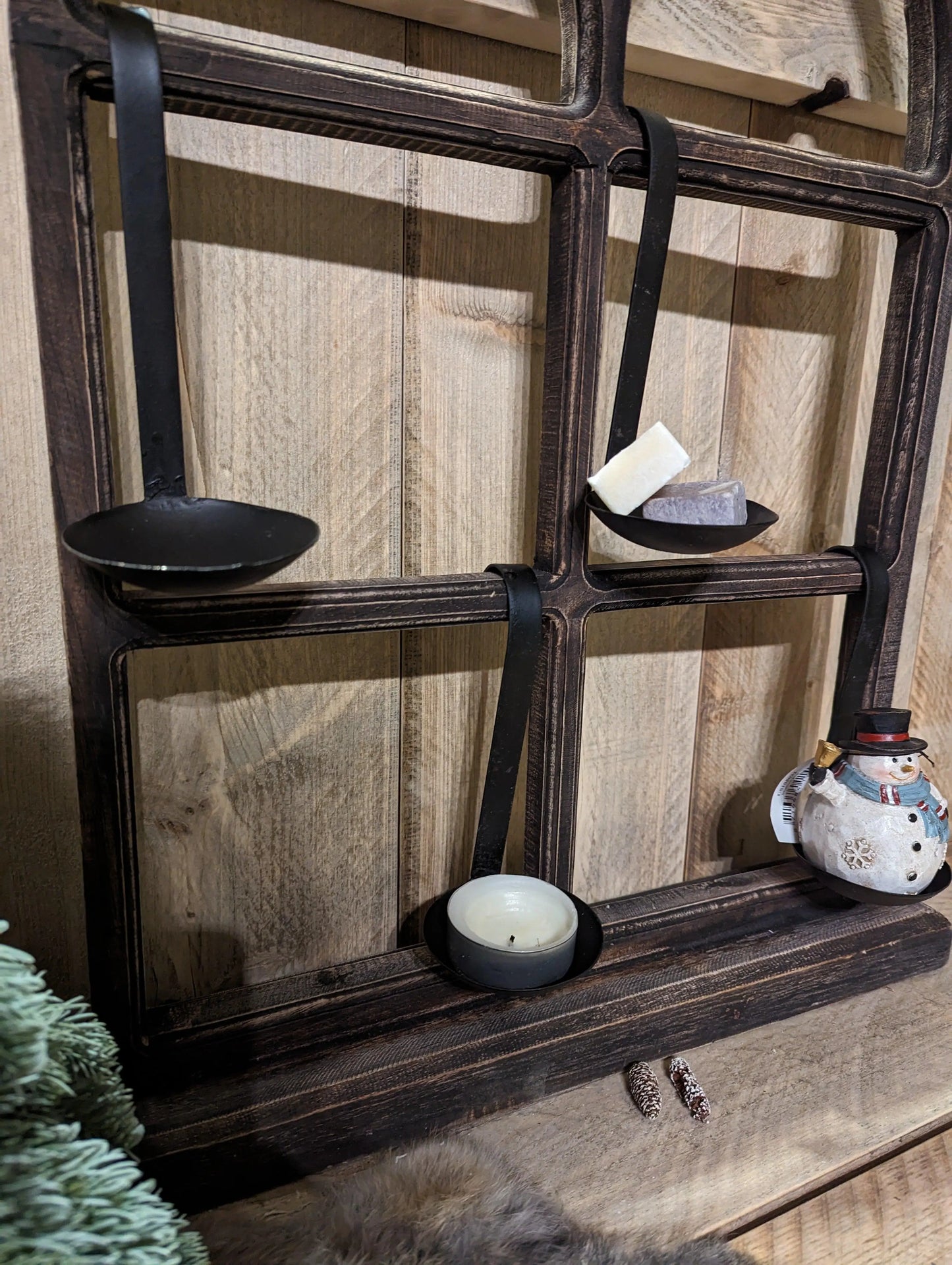 Metalen decoratie lepel zwart - O zo sfeervol