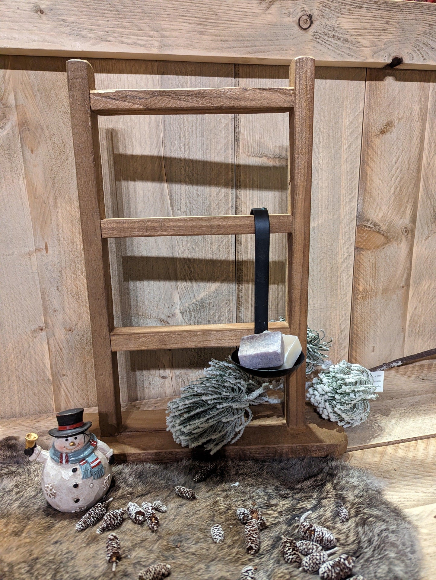 Houten decoratie trapje - O zo sfeervol