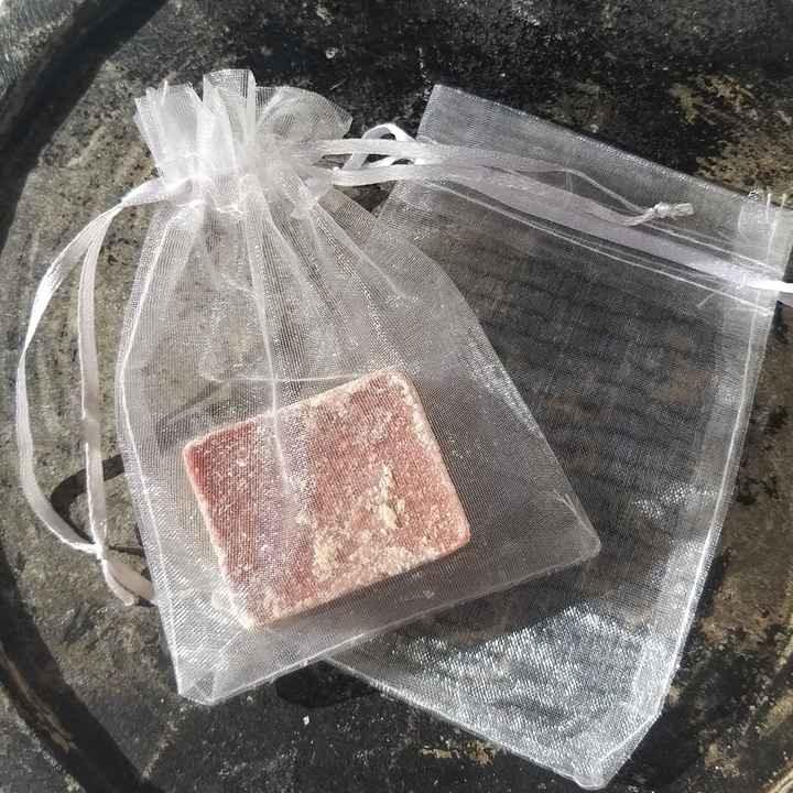 Cadeau zakje voor amberblokjes (grijs) - O zo sfeervol