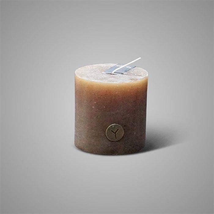Brynxz rustic Candle Brown Olive 10x10 cm - Brynxz Online By O zo sfeervol
