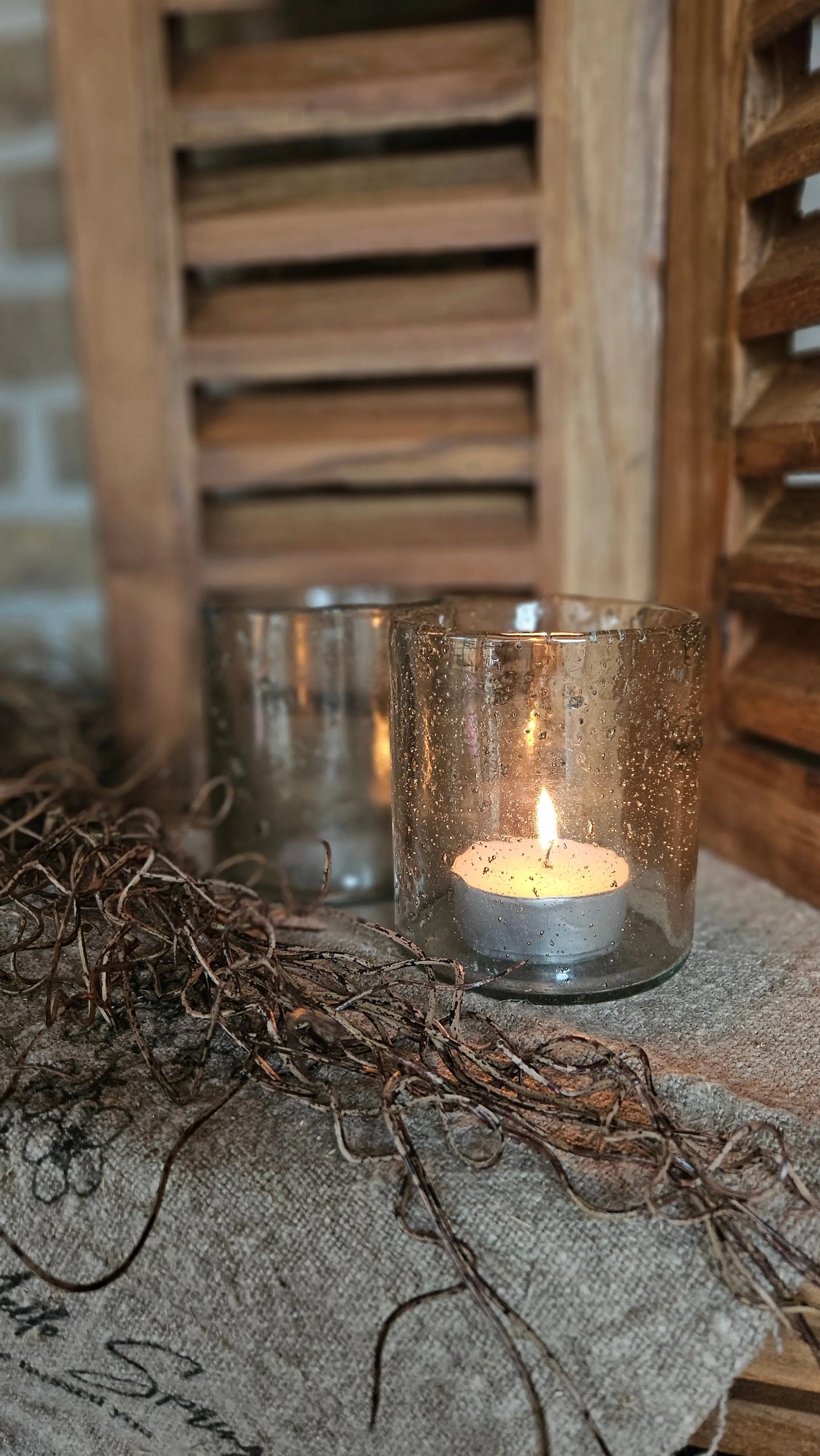 Brynxz Cylinder Atmosphere Vintage Clear M – Glazen Windlicht | Brynxzonline.nl