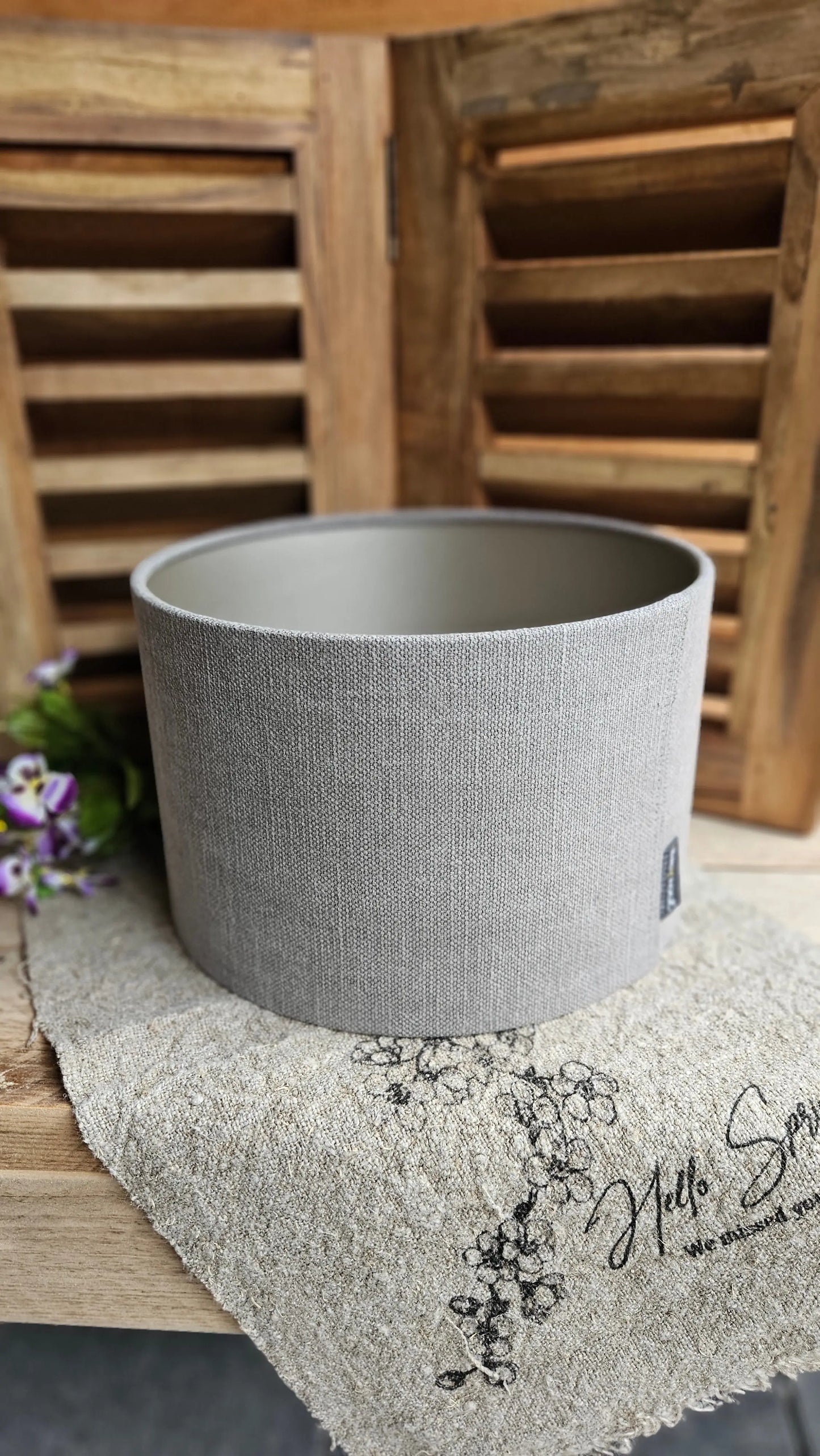Brynxz Lampshade Cylinder Stone – Stoneware Lampenkap | Brynxzonline.nl