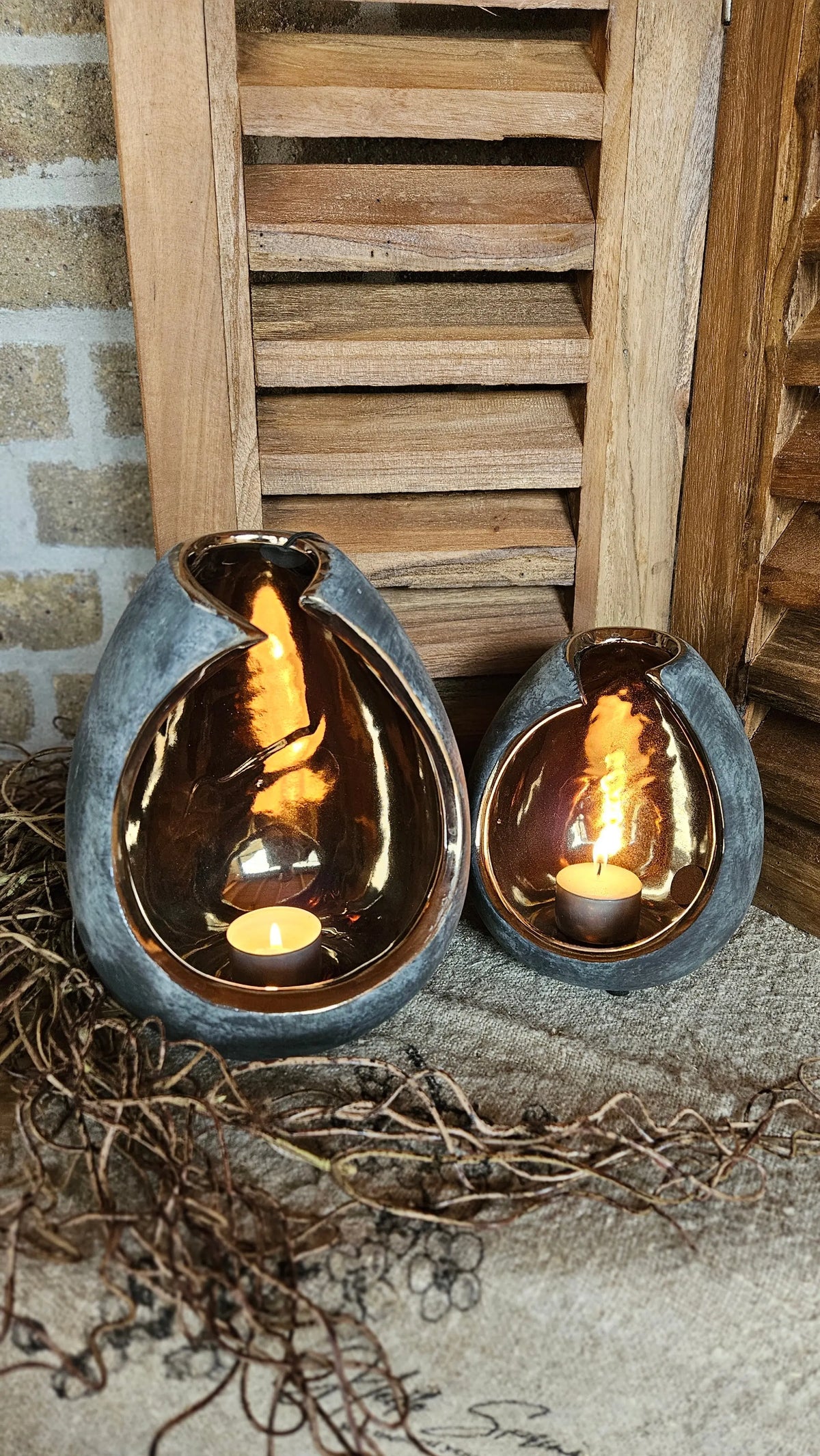 Brynxz Tealightcups Cosy Gold M sfeerfoto – Brynxz kaarsenhouder | Brynxzonline.nl