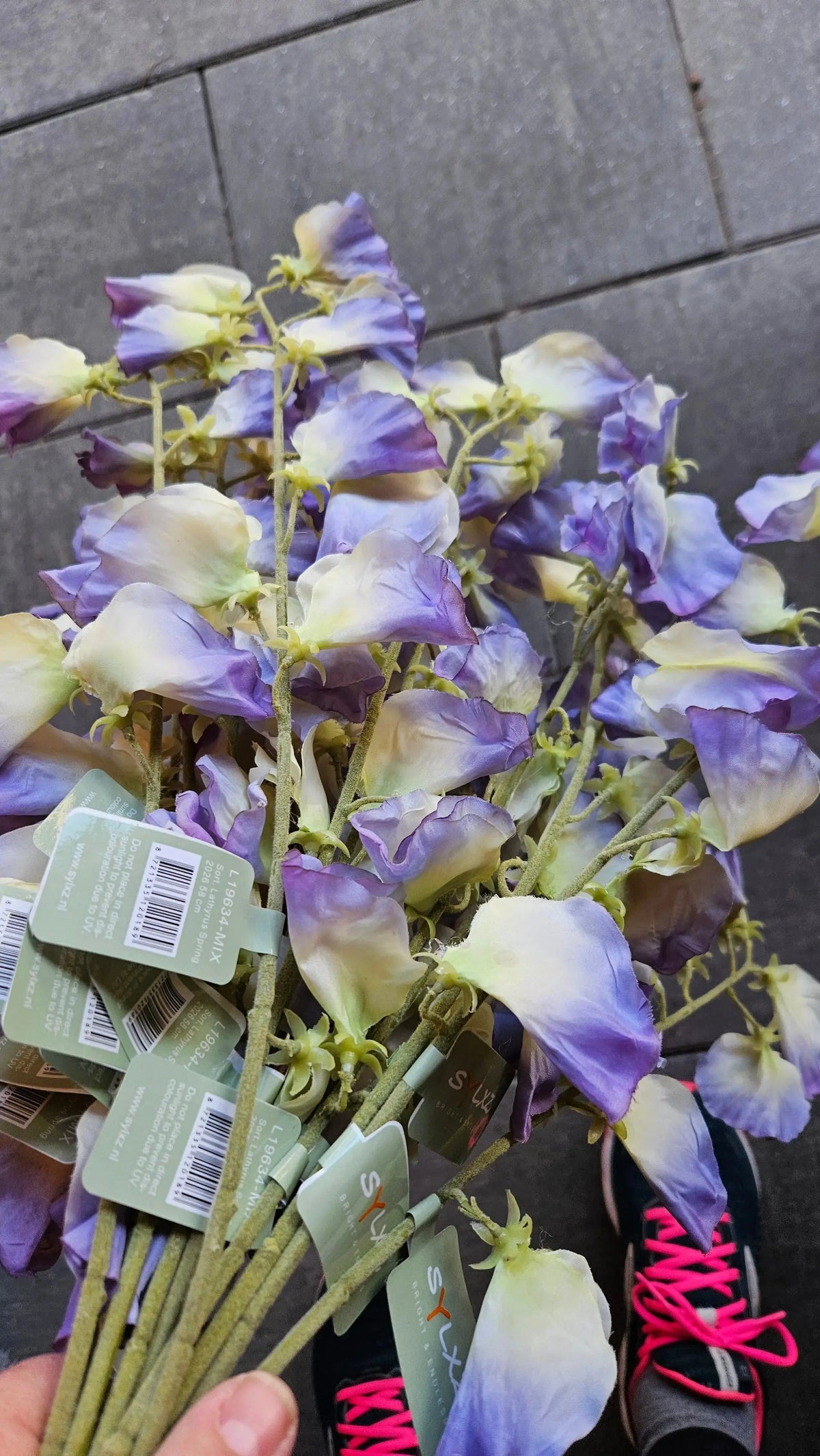 Sylxz Lathyrus Spring 2026 58 cm bundel – kunstbloemen | Brynxzonline.nl
