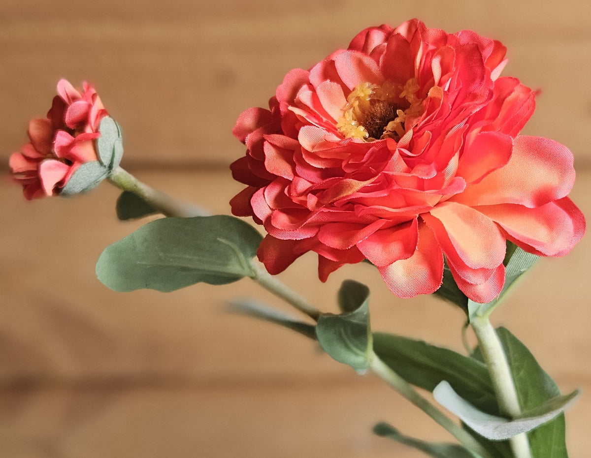 Sylxz Zinia – kunstbloem van 66 cm, productfoto 2