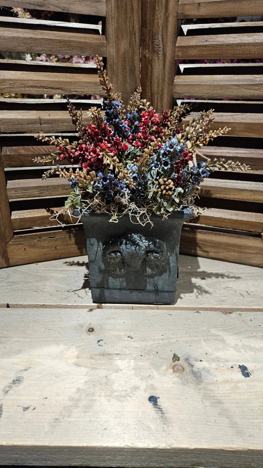 Sylxz zijden bloemen in een Brynxz vaas als complete set