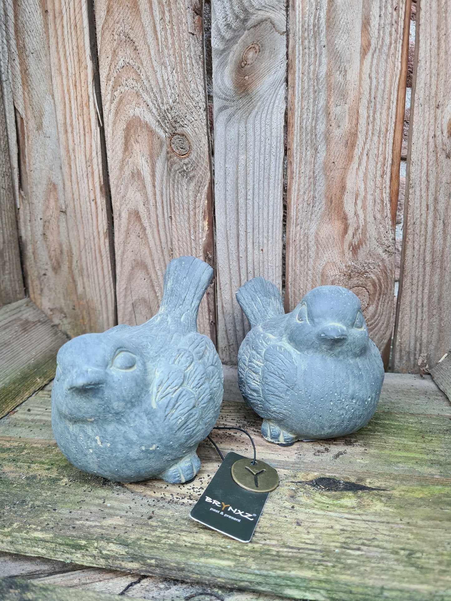 Set of 2 Birds Relief Majestic Vintage D.12 H.11-9