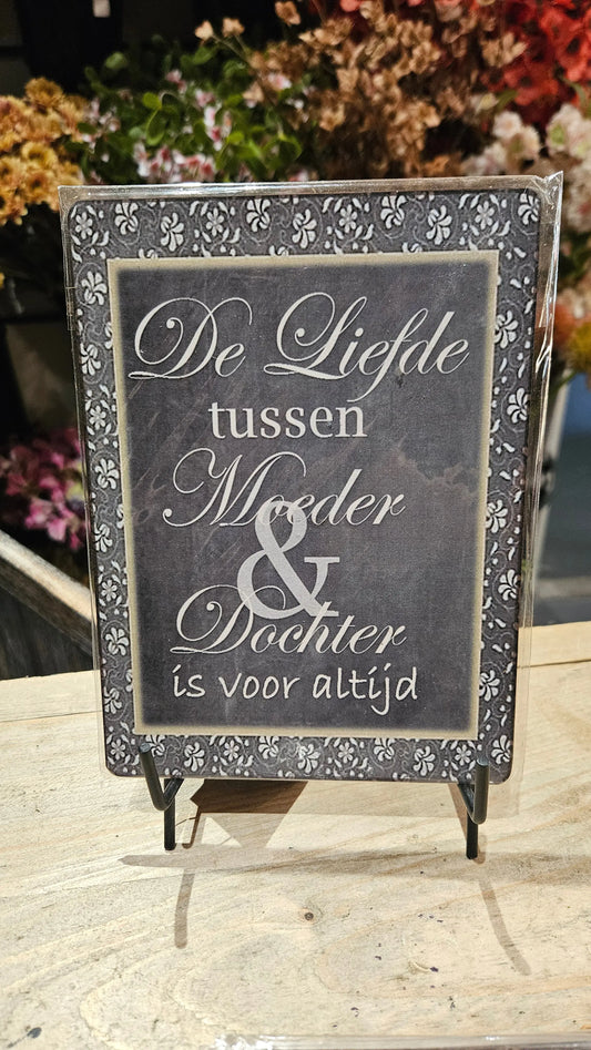 Tekst bordje no 5 O zo sfeervol