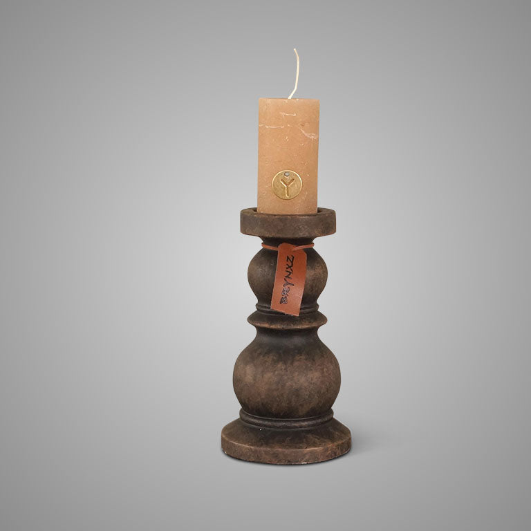 Candleholder Basic Maj. Brown  L D.11 H.20