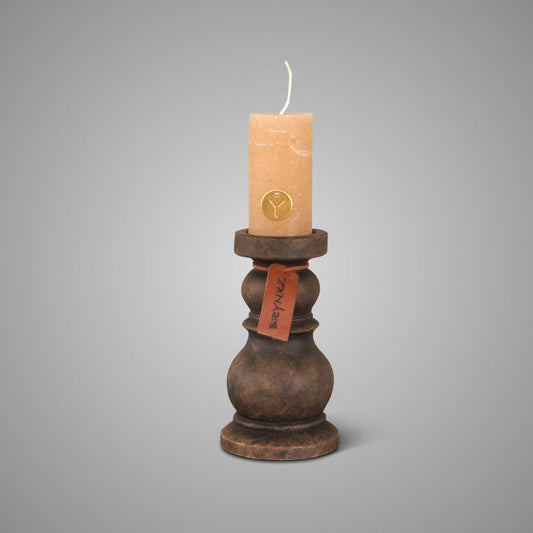 Candleholder Basic Maj. Brown M D.10 H.17