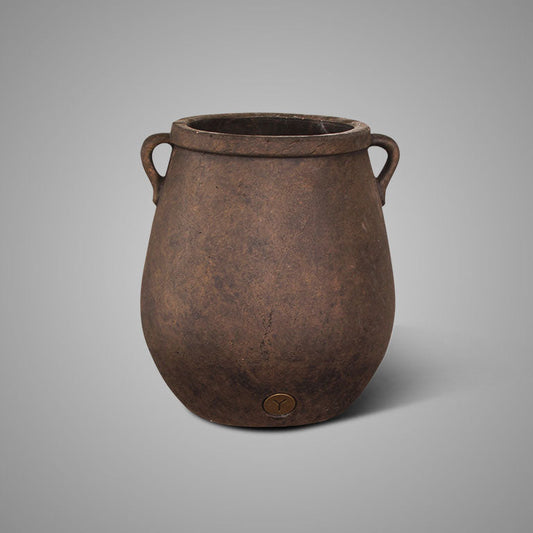 Planter with Two Ears Majestc Brown L D.26 H.28