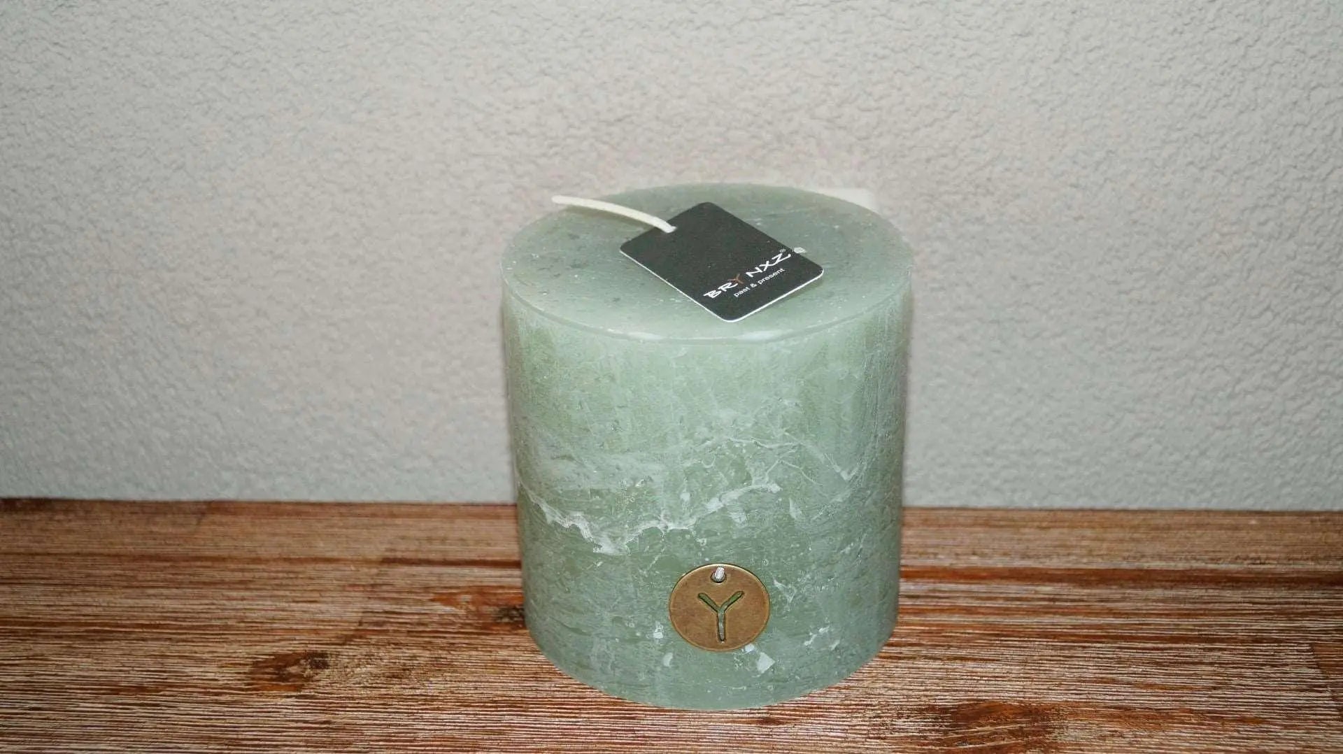 Brynxz Rustic Candle Sage Green 7x7cm – Sfeerkaars | Brynxzonline.nl