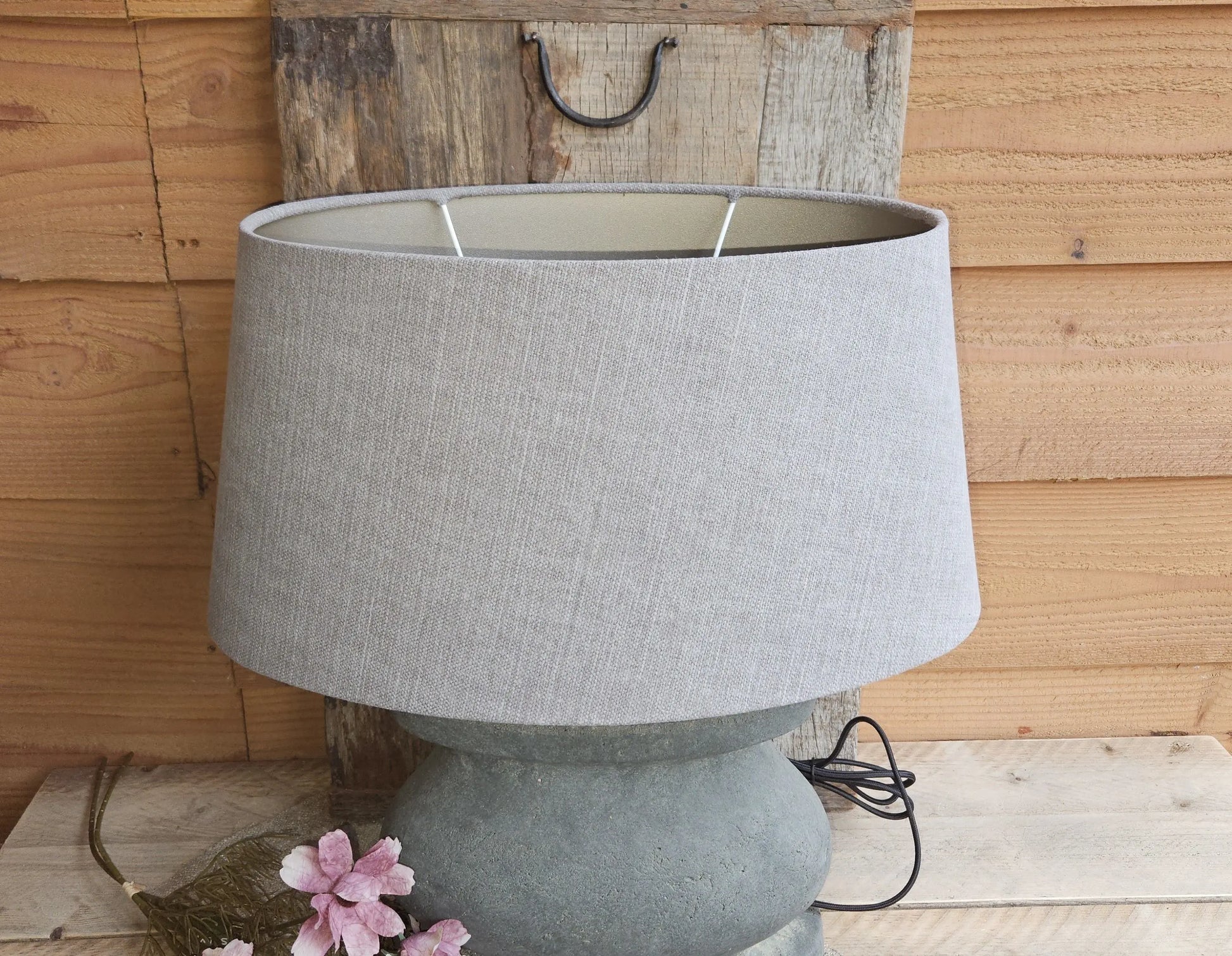 Brynxz Lampshade Oval Stone (BRSE12C) Brynxz Online