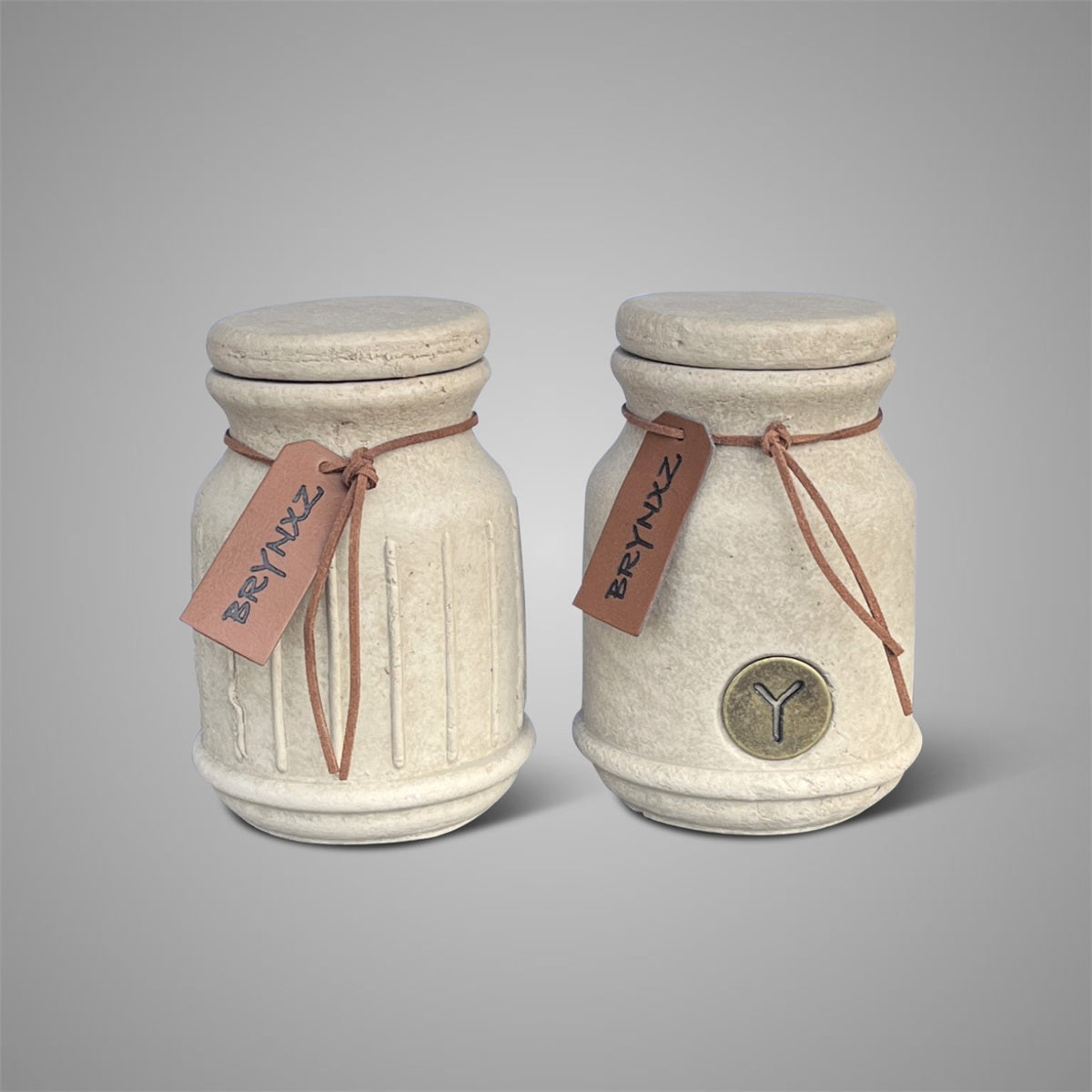 Brynxz Set of 2 Pot and Top Leather Rope – Brynxz pot met deksel | Brynxzonline.nl
