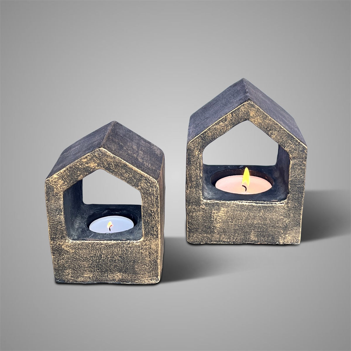 Brynxz Waxinelicht Huisjes set van 2 – Woondecoratie | Brynxzonline.nl
