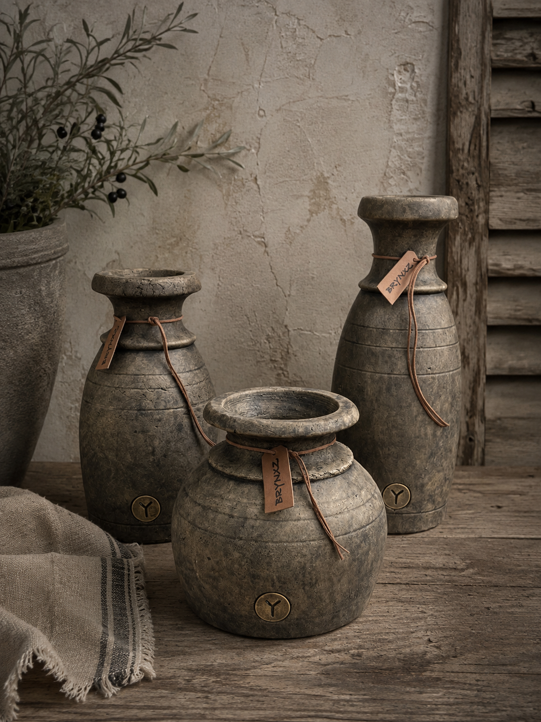Brynxz Bottles with Lines and Rope