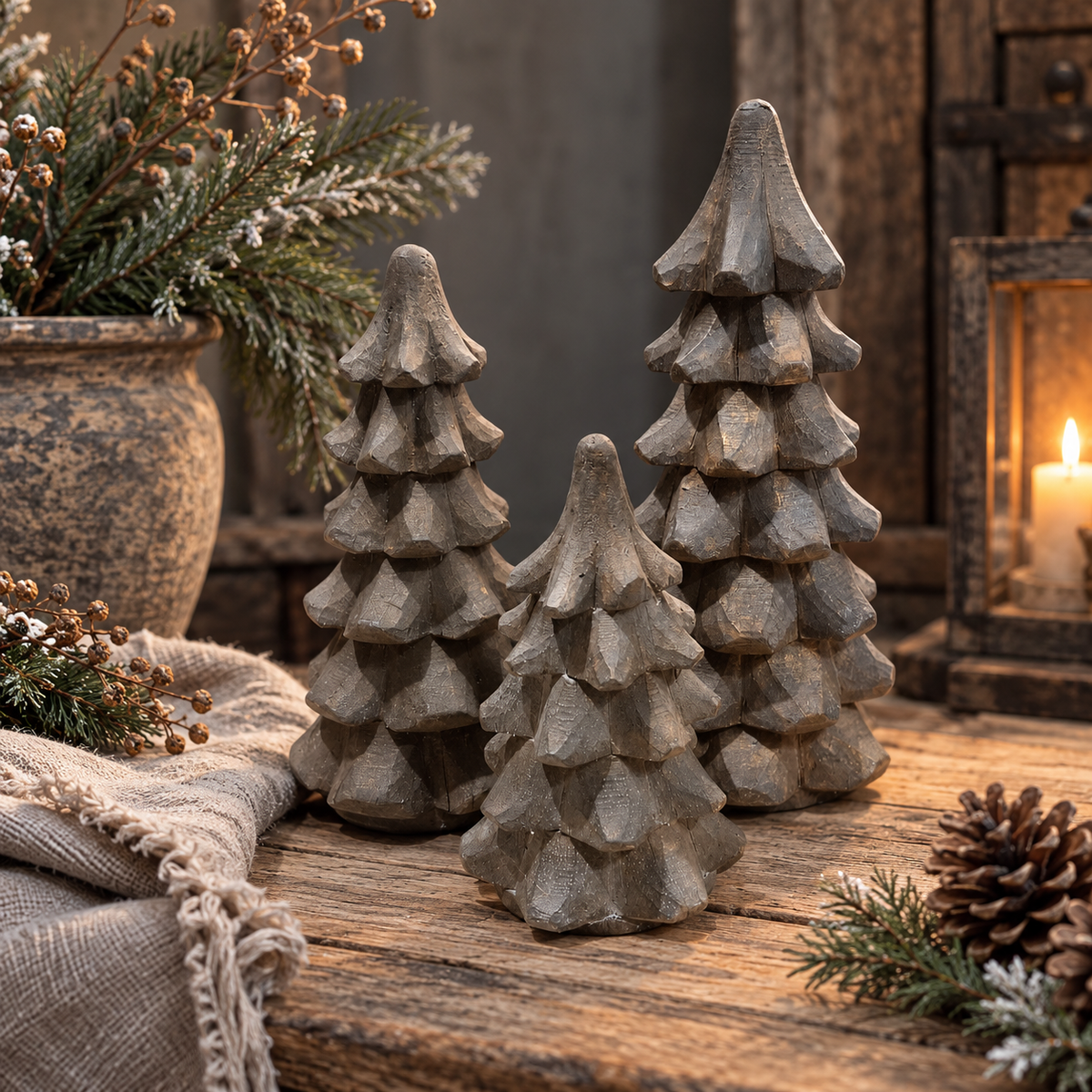 Houten decoratie boom