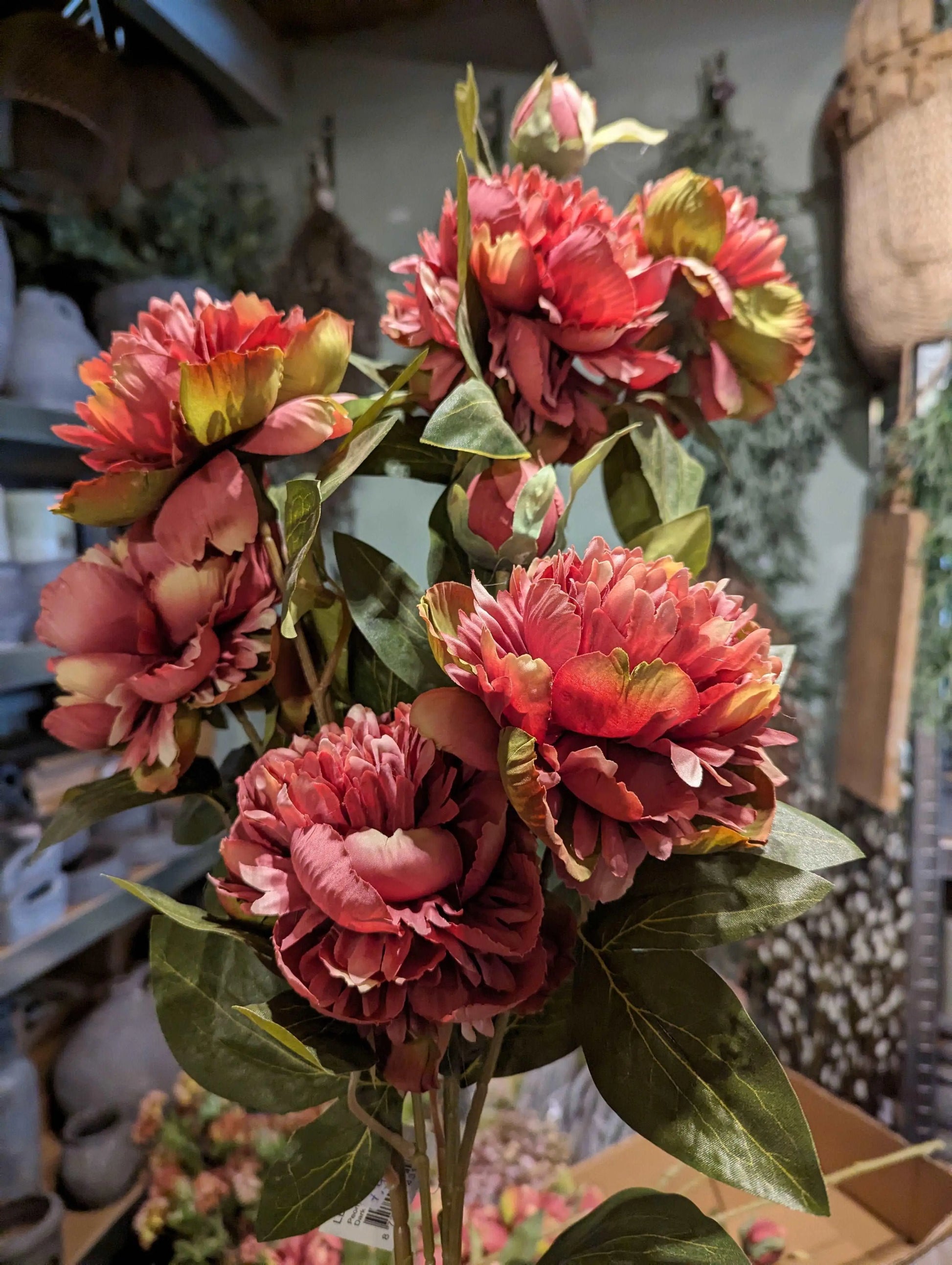 Sylxz Peony Spray L sfeerfoto – Zijden Kunstbloem | Brynxzonline.nl