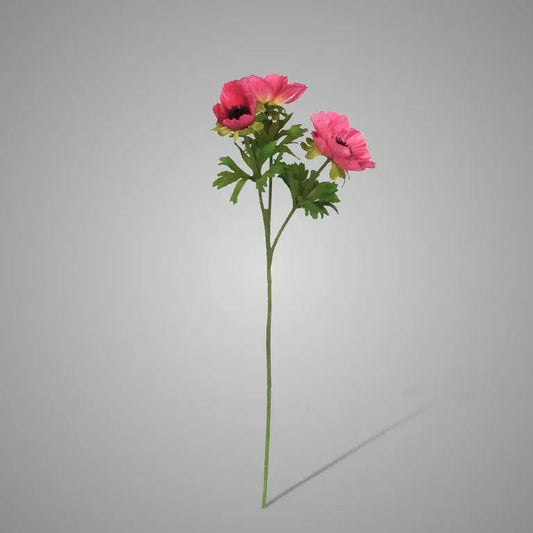 Sylxz Anemoon Hot Pink, zijden kunstbloem