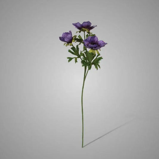 Sylxz Anemoon Purple, zijden kunstbloem