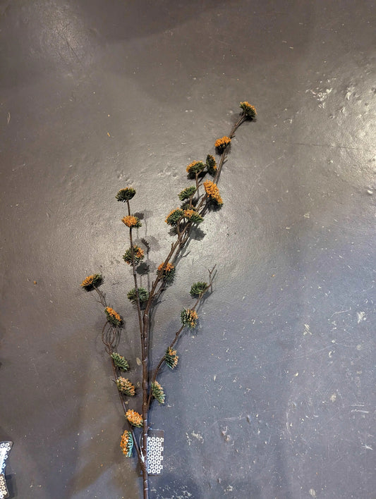 Sylxz Bloementak Orange, decoratieve kunsttak