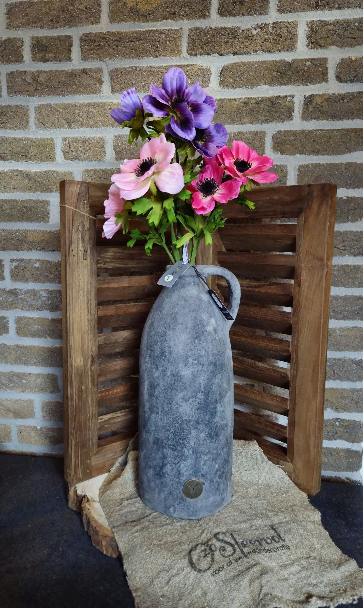 Brynxz Bottle One Ear M – Aardewerk Decoratiefles | Brynxzonline.nl