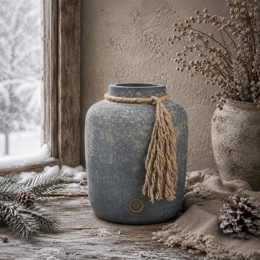 Brynxz Bottle Oval with Rope L – Brynxz ovale decoratiefles met touw | Brynxzonline.nl