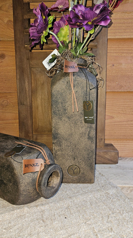Brynxz Bottle Square Leather rope M – Brynxz kruik | Brynxzonline.nl