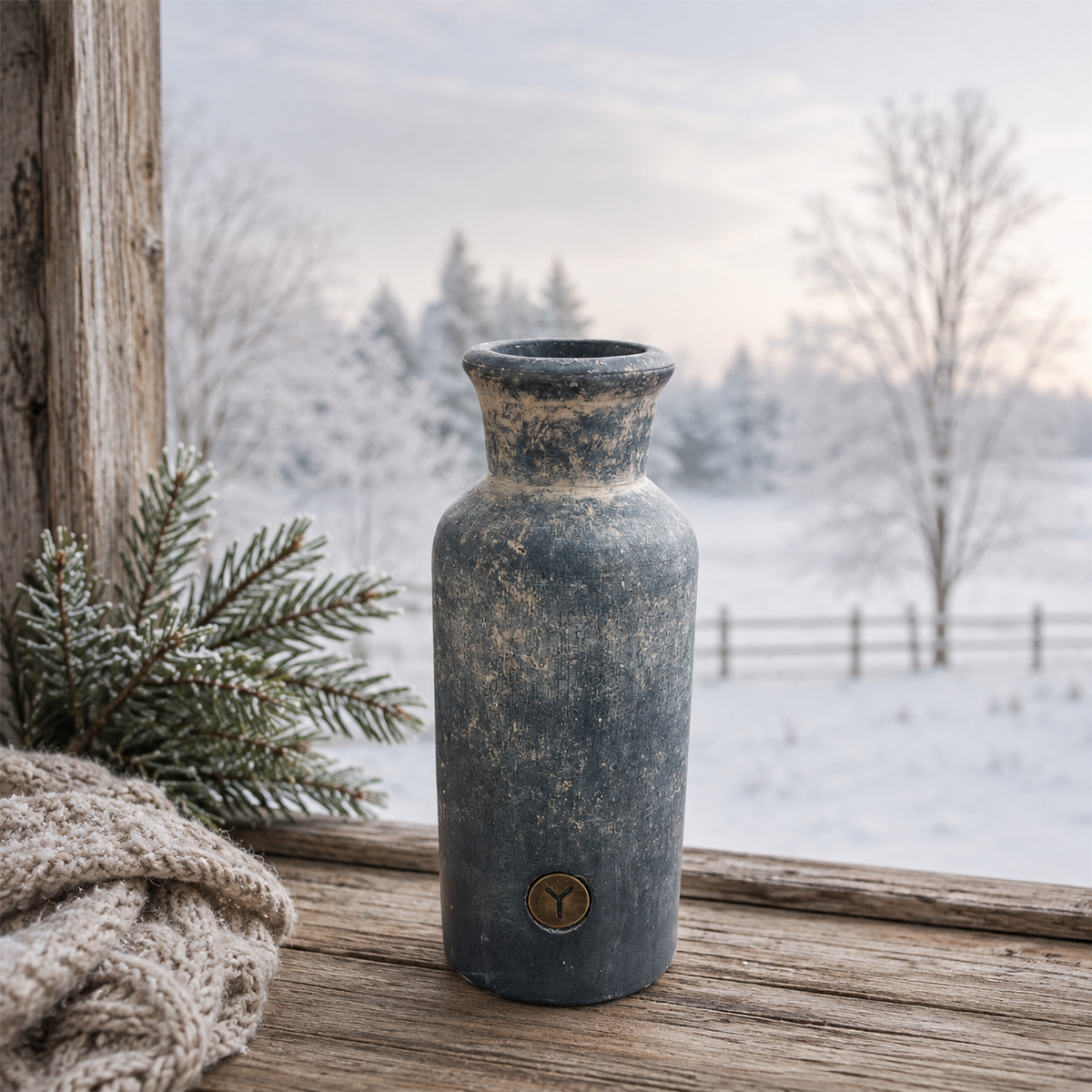 Brynxz Bottle with Neck M – Brynxz decoratiefles met hals en touw