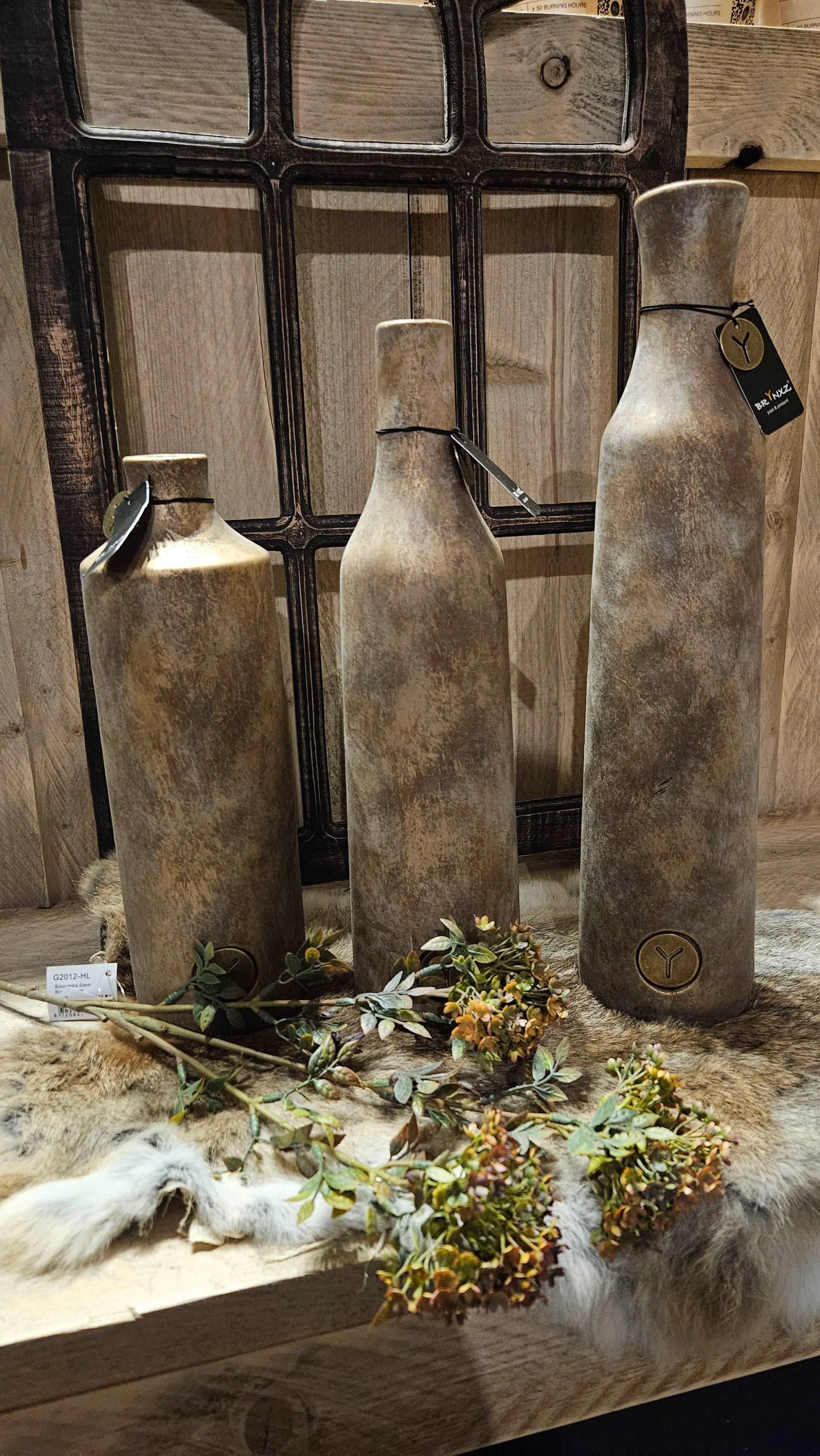 Brynxz Flessen sfeerfoto – Aardewerk Decoratiefles | Brynxzonline.nl