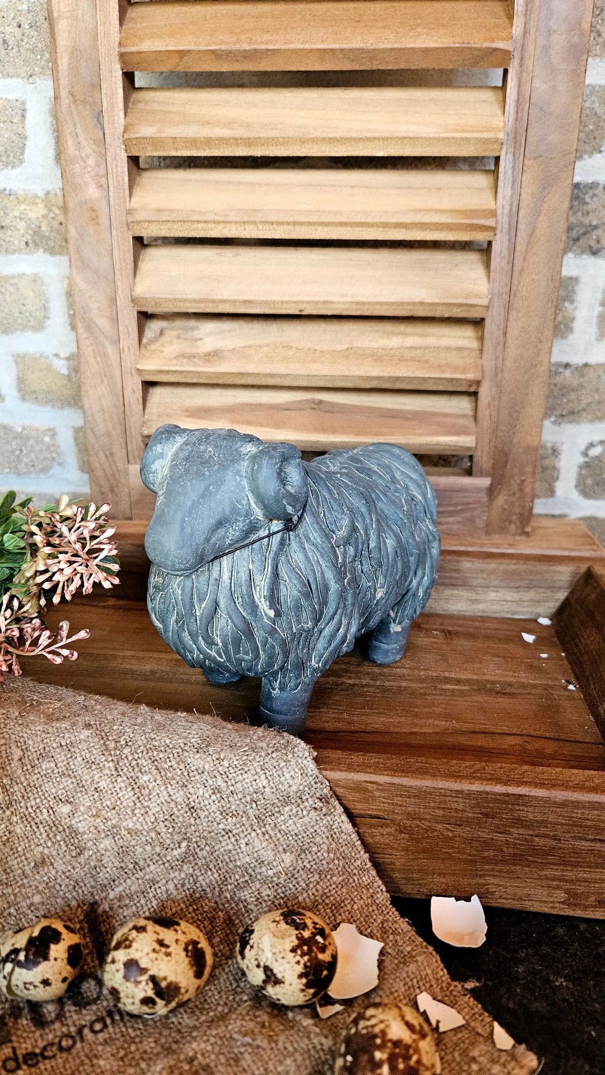 Brynxz Hairy Sheep close-up – Landelijke Keramiek Decoratie | Brynxzonline.nl