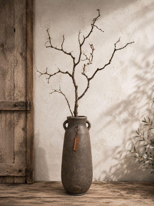 Brynxz Jug Two Ears Leather Rope L – Brynxz kruik met touw | Brynxzonline.nl