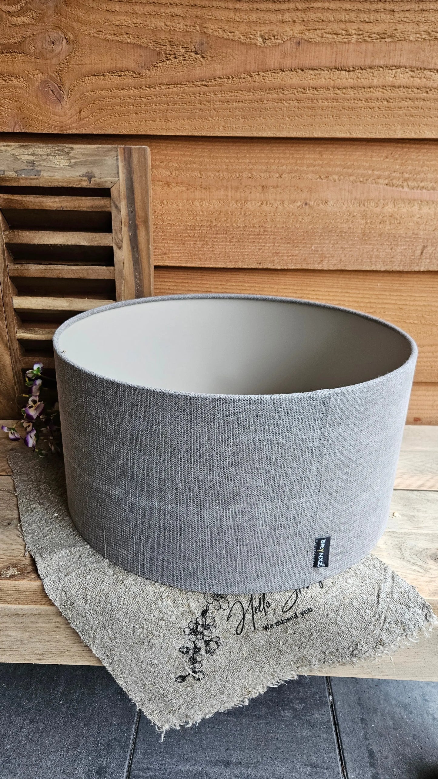 Brynxz Lampshade Cylinder Stone, lampenkap in stone