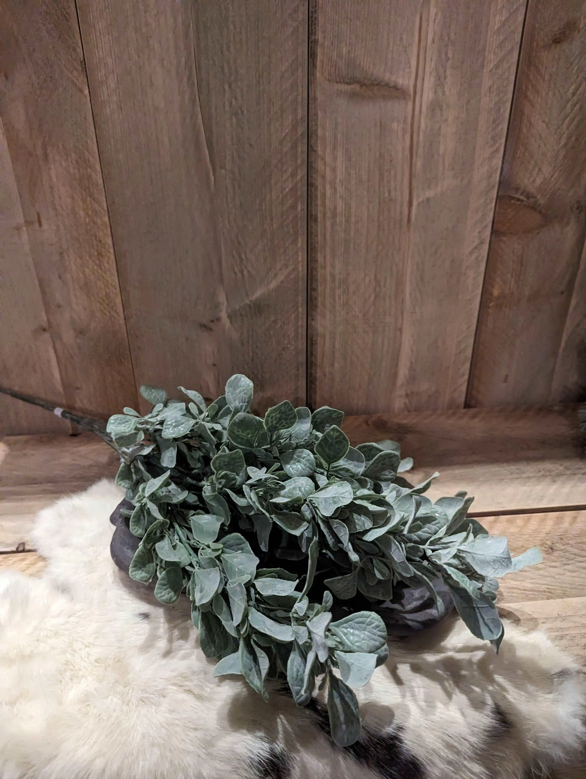 Sylxz Leaf Bush Grande Grey, kunstplant voor in huis