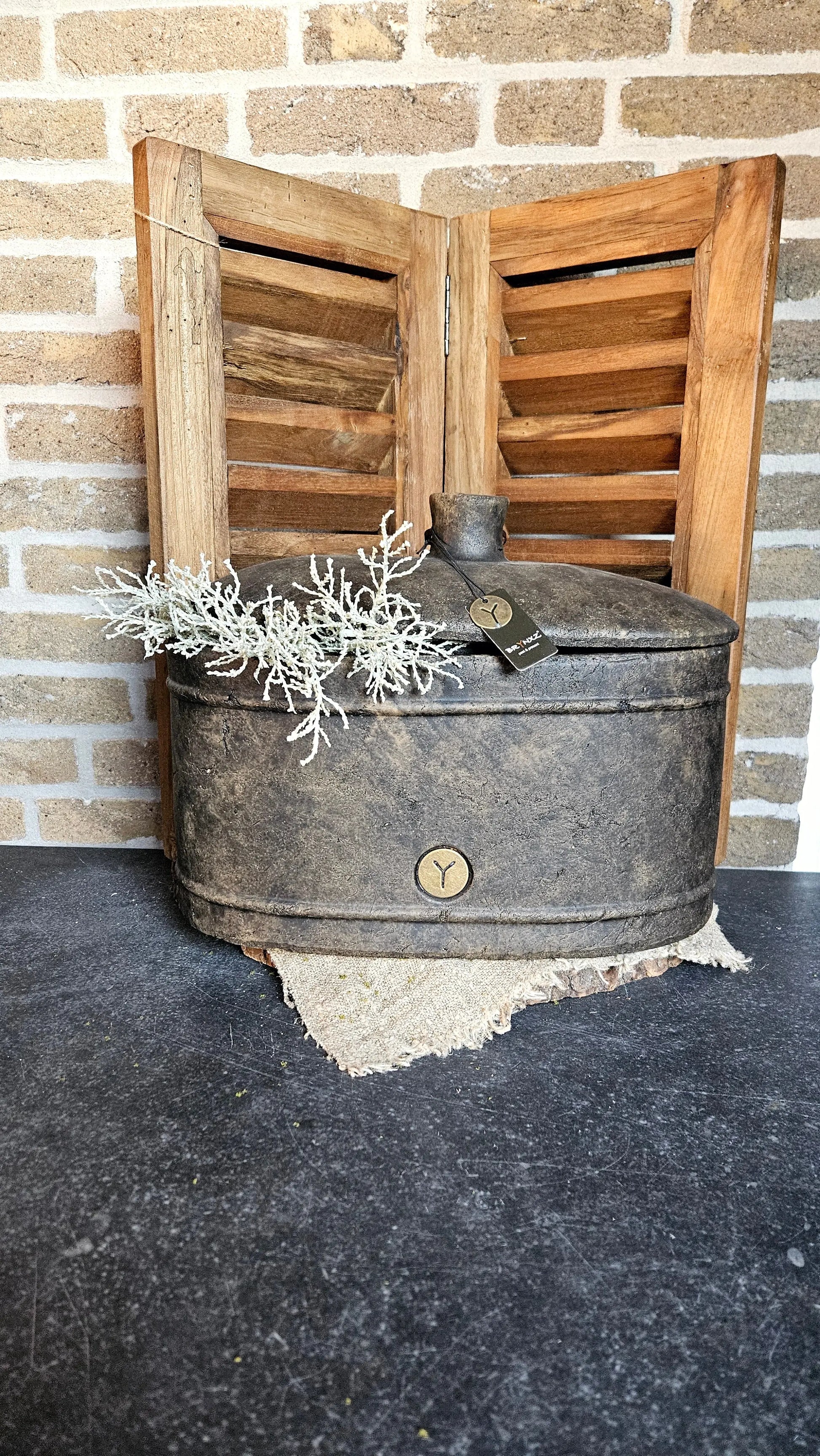Brynxz Ovale Pot met Deksel XL – Stoneware Pot met Deksel | Brynxzonline.nl