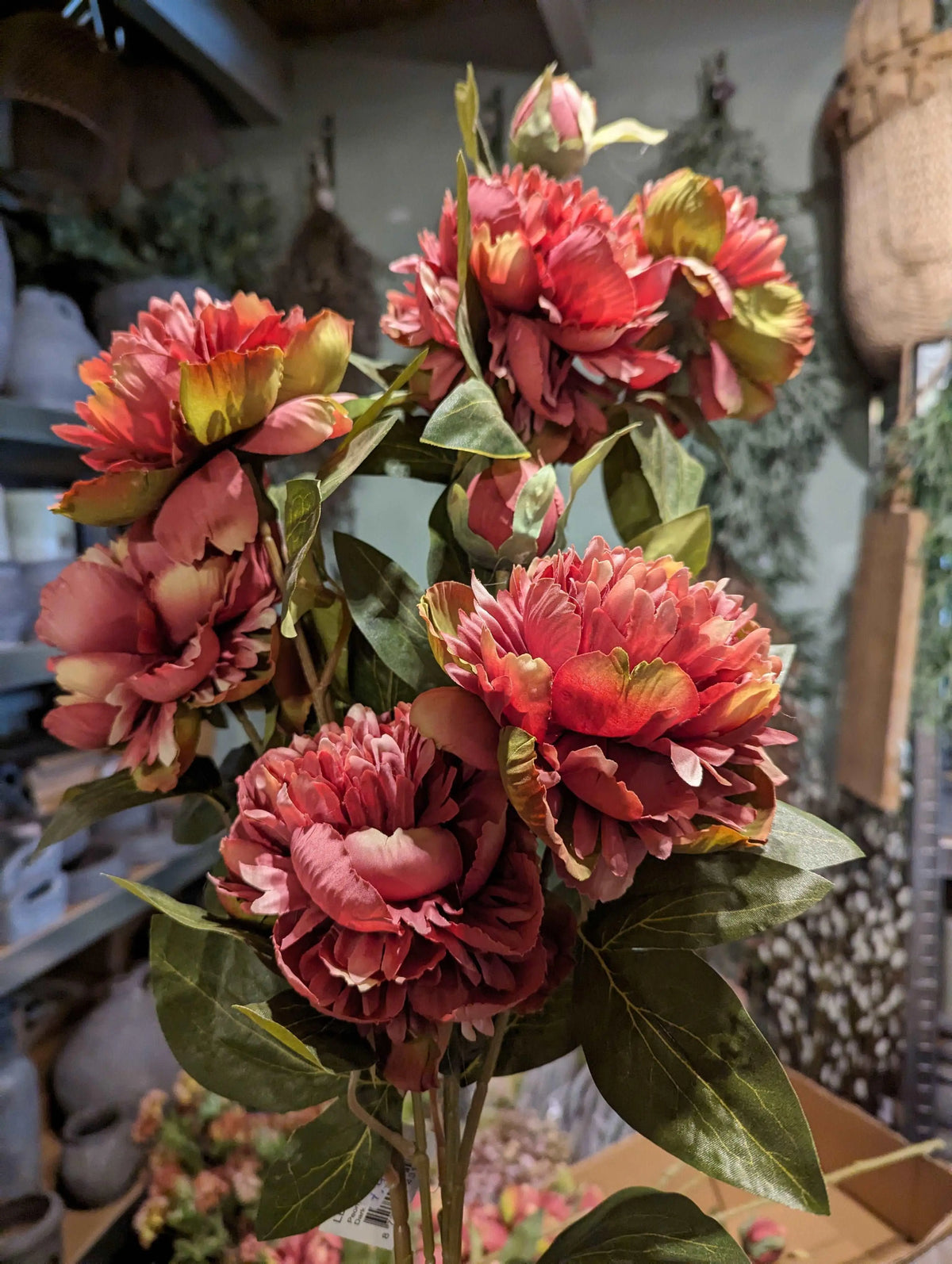 Sylxz Peony Spray L sfeerfoto – Zijden Kunstbloem | Brynxzonline.nl