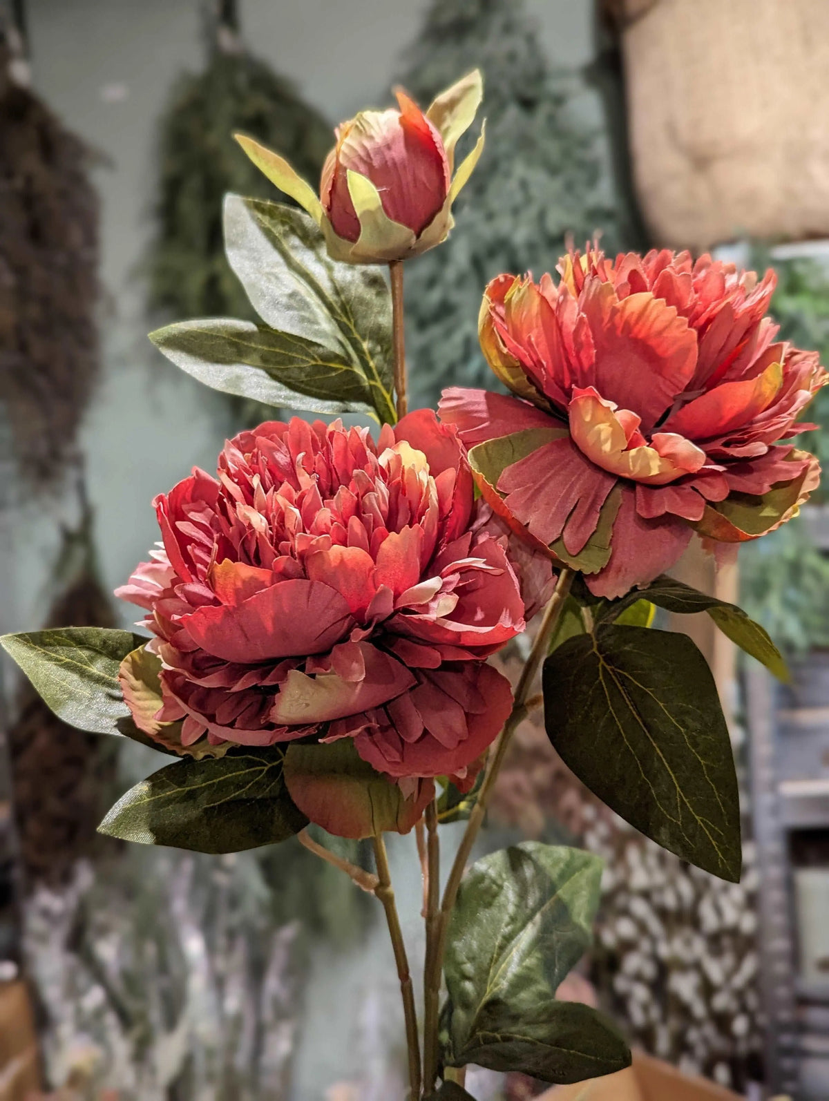 Sylxz Peony Spray L – Zijden Kunstbloem | Brynxzonline.nl