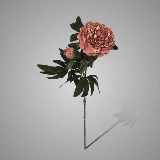 Sylxz Peony Spray Rose Red, zijden kunstbloem